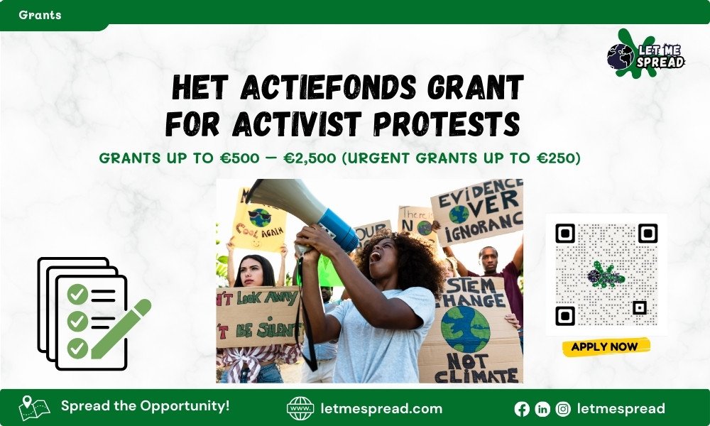 Het Actiefonds Grant for Activist Protests
